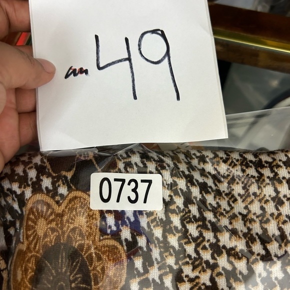 Prima Bella VTG Y2K SZ M Artsy Long Sleeve sequins Fall Paisley Cardigan Sweater - Picture 14 of 14